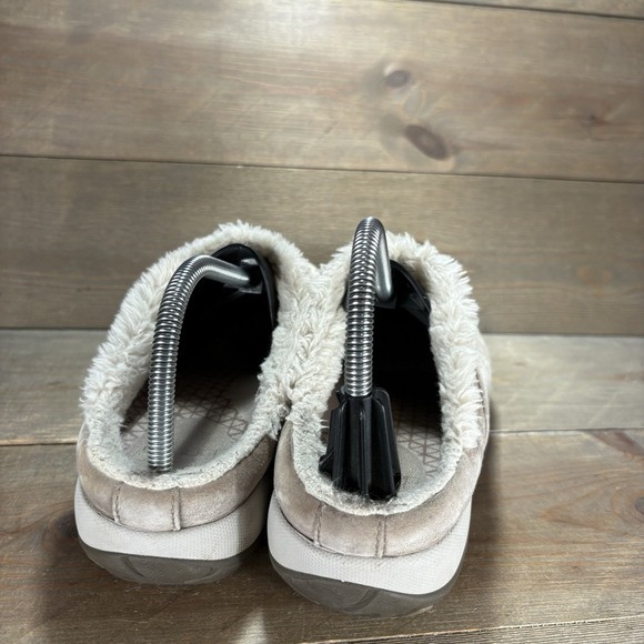 dansko parson womens size 40 shoes brown suede fur lined comfort clogs - Picture 4 of 9